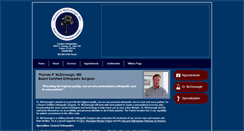Desktop Screenshot of mcdonoughorthopedicsurgery.com